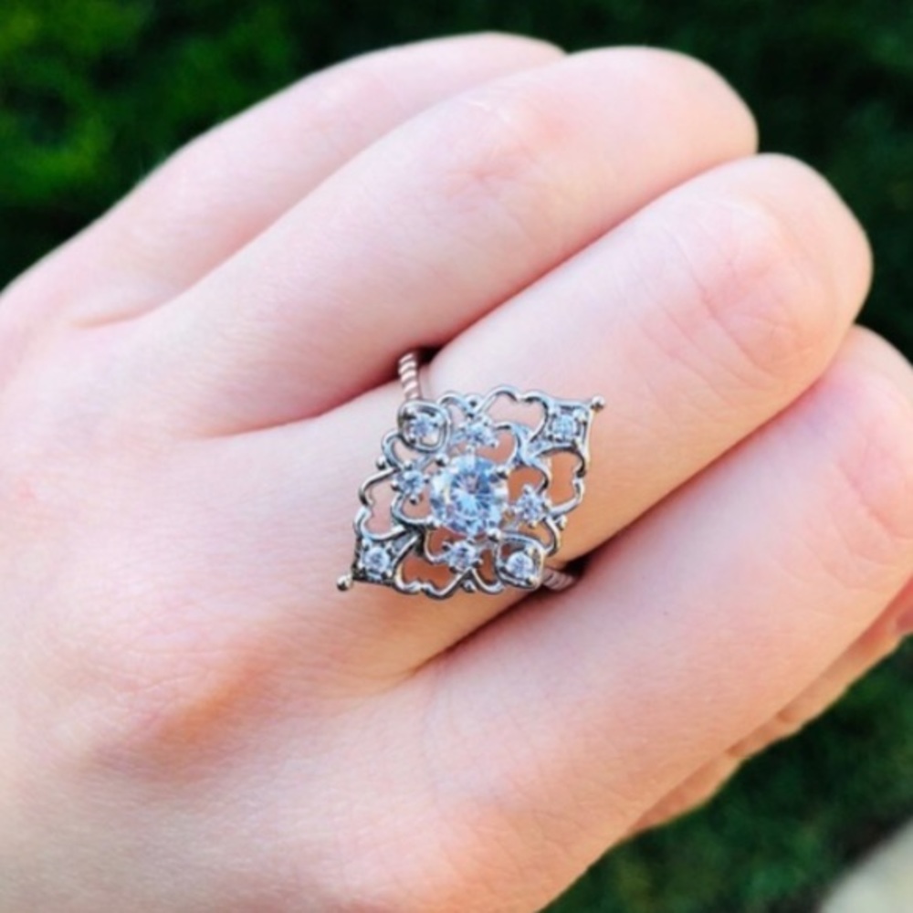 NEW Antique Sterling Silver Ring